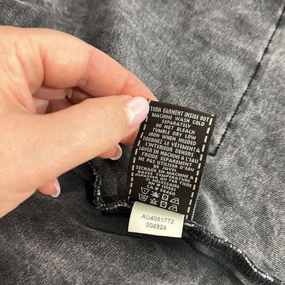 ❤️Last Chance 7 For All Mankind Distressed Print Open Front Jacket Size S - Picture 7 of 9